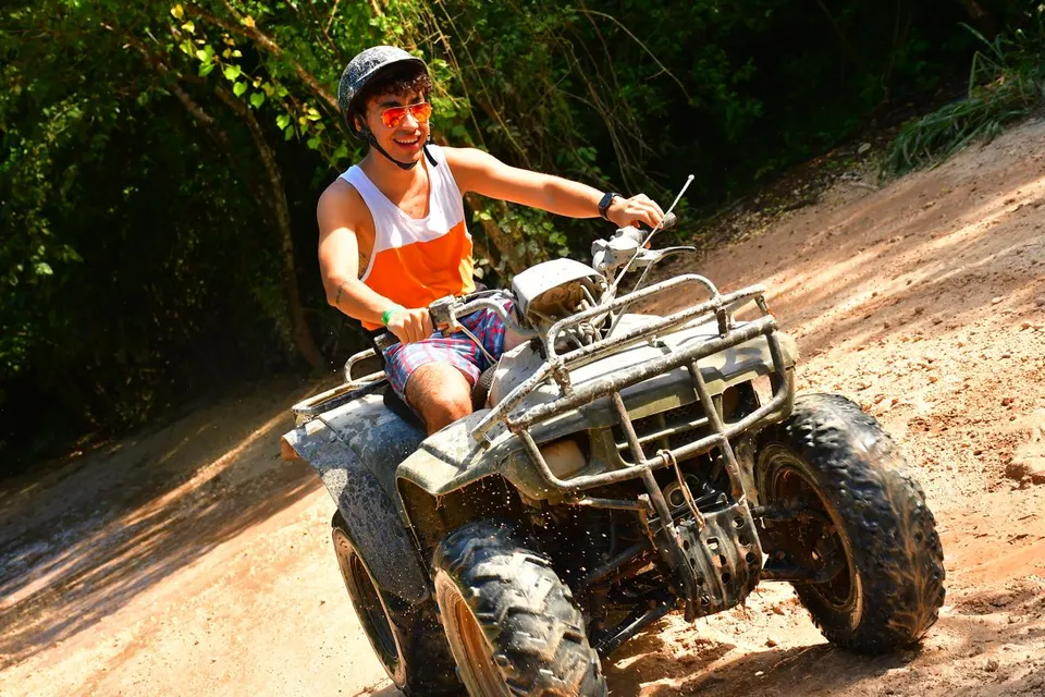 Extreme ATV Tour - Zipline and Cenote (Double)