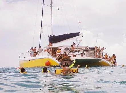 4 Hours Sunset Catamaran 65´ (For 100 People) — 2