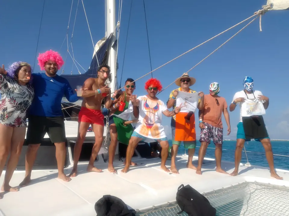 Catamaran Party to Isla Mujeres